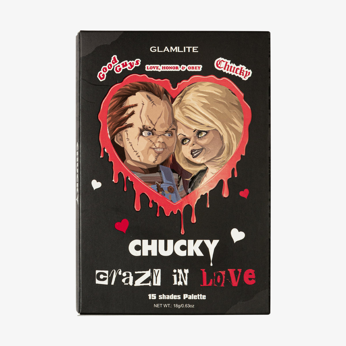 Glamlite Cosmetics | Chucky x Glamlite "Crazy in Love" Palette