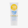 Weiße Tube Bondi Sands SPF 50+ Everyday Face Lotion mit gelbem, blauem und schwarzem Text, 75 ml.