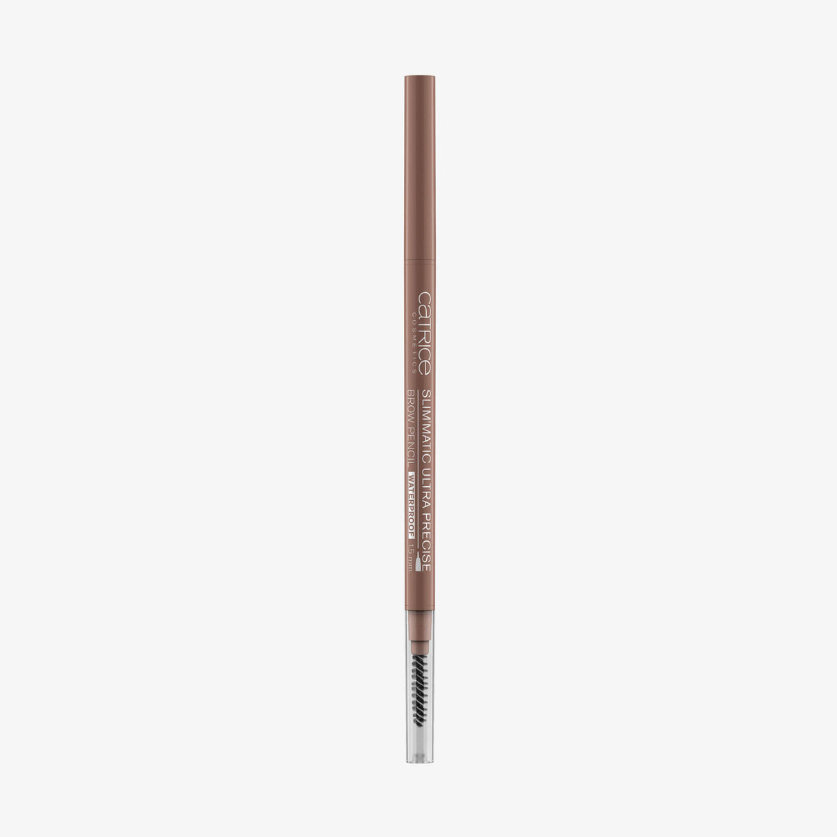 Slim'Matic Ultra Precise Brow Pencil Waterproof 020 von Catrice, ein brauner Augenbrauenstift mit Spiralbürste.