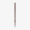 Ein brauner Slim'Matic Ultra Precise Brow Pencil Waterproof 030 von Catrice mit Spiralbürste vor weißem Hintergrund.