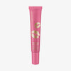 Rosa Tube KISS & GLOW Peptide Lip Tint C01 von Catrice mit goldenem Lippenaufdruck vor weißem Hintergrund.