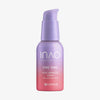 Eine Flasche Fine Time Pore Minimizer Serum von INAO mit Farbverlauf in Lila und Rosa und einem Pumpspender.