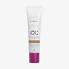 Weiße Tube Lumene CC Color Correcting Cream SPF20 in der Farbe Deep Tan mit violetter Kappe.