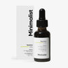Minimalist Squalane 100 % Face Oil in dunkler Pipettenflasche neben weißer Produktbox. Pflanzliches, nicht-komedogenes Öl für alle Hauttypen.