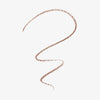 Ein Strich des Slim’Matic Ultra Precise Brow Pencil Waterproof 020 in Braun bildet eine lockere Spirale auf weißem Untergrund.