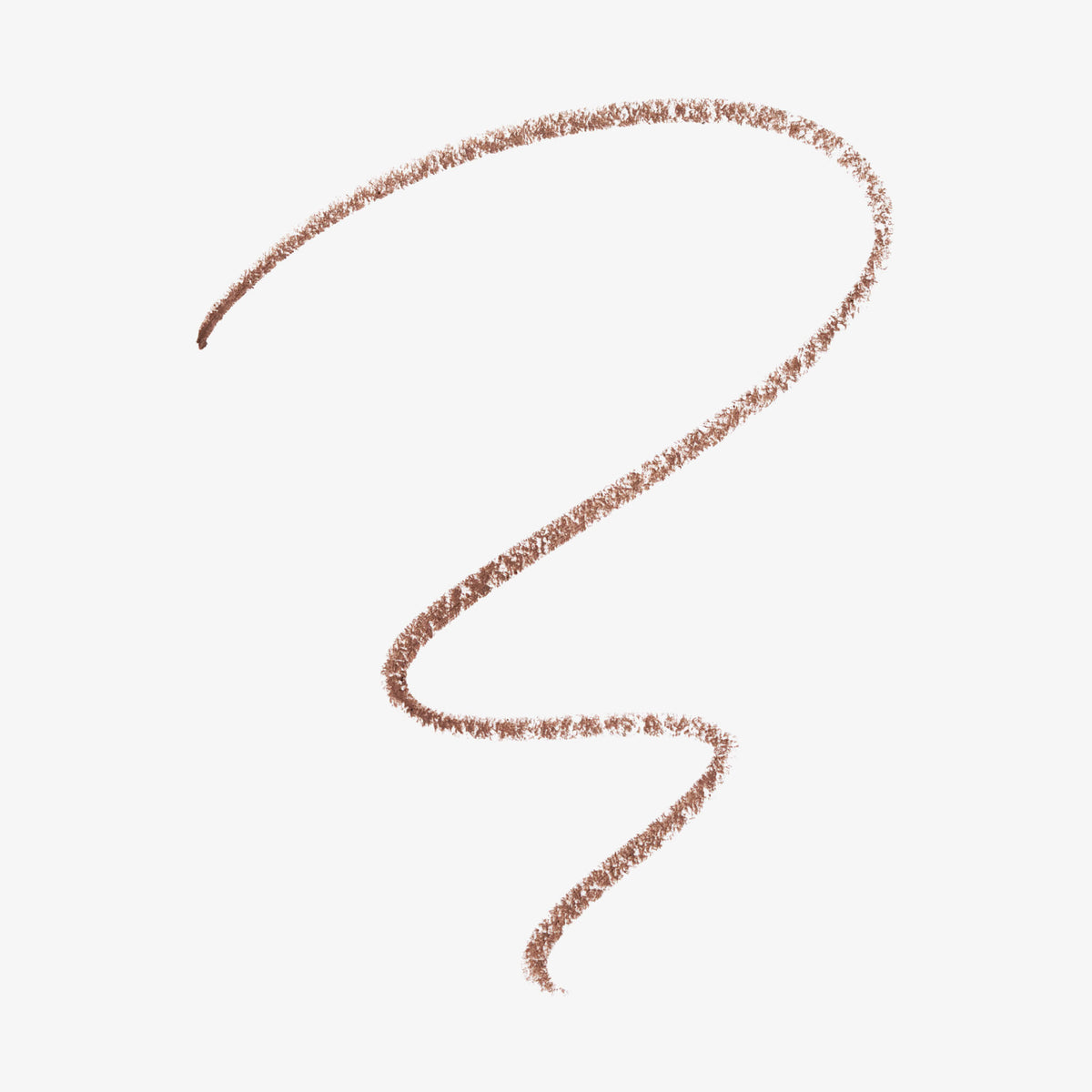 Ein geschwungener Strich des Slim'Matic Ultra Precise Brow Pencil 030 auf weißem Hintergrund.