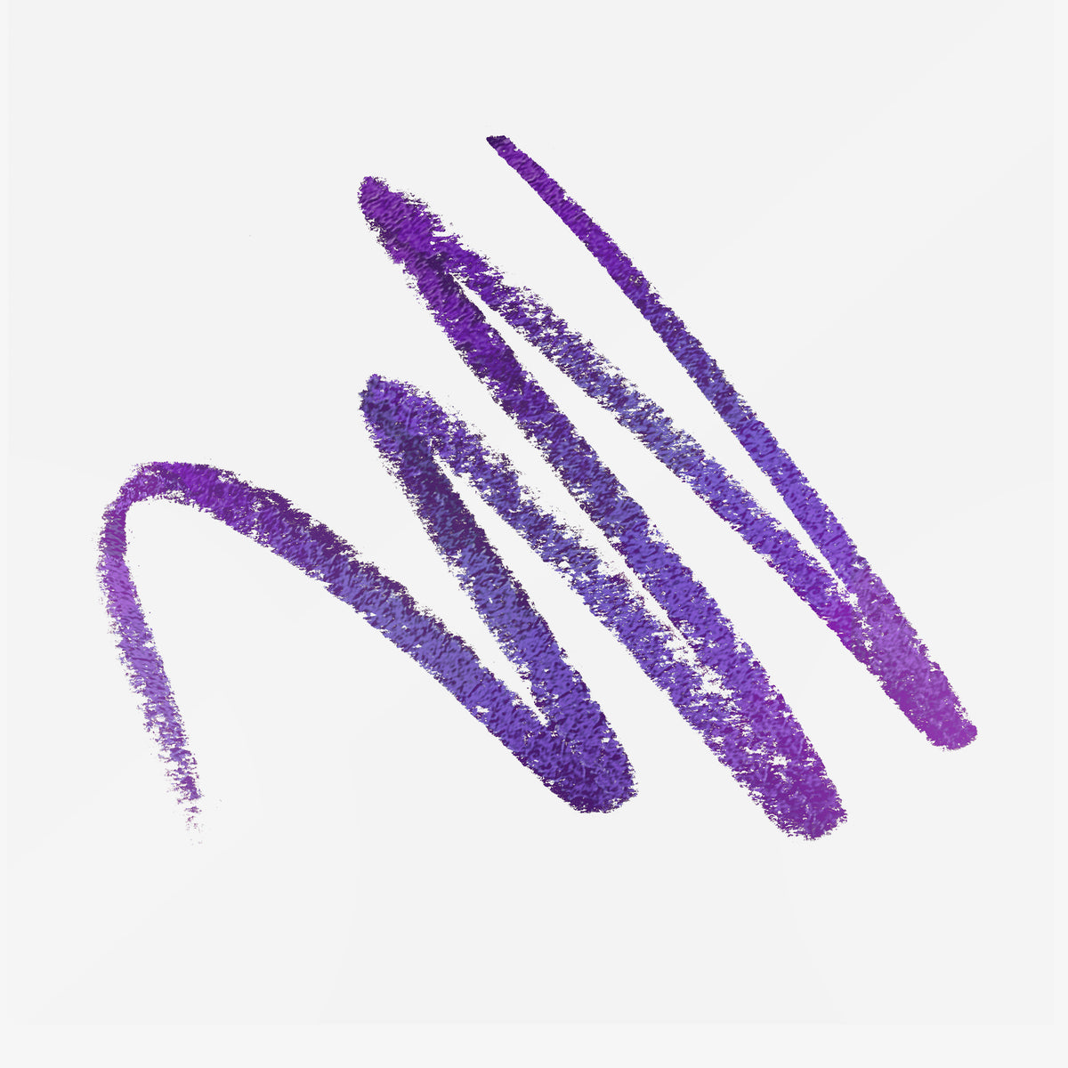 Lila Farbswatch des Infinite Chrome Pencil Charoite auf weißem Hintergrund.