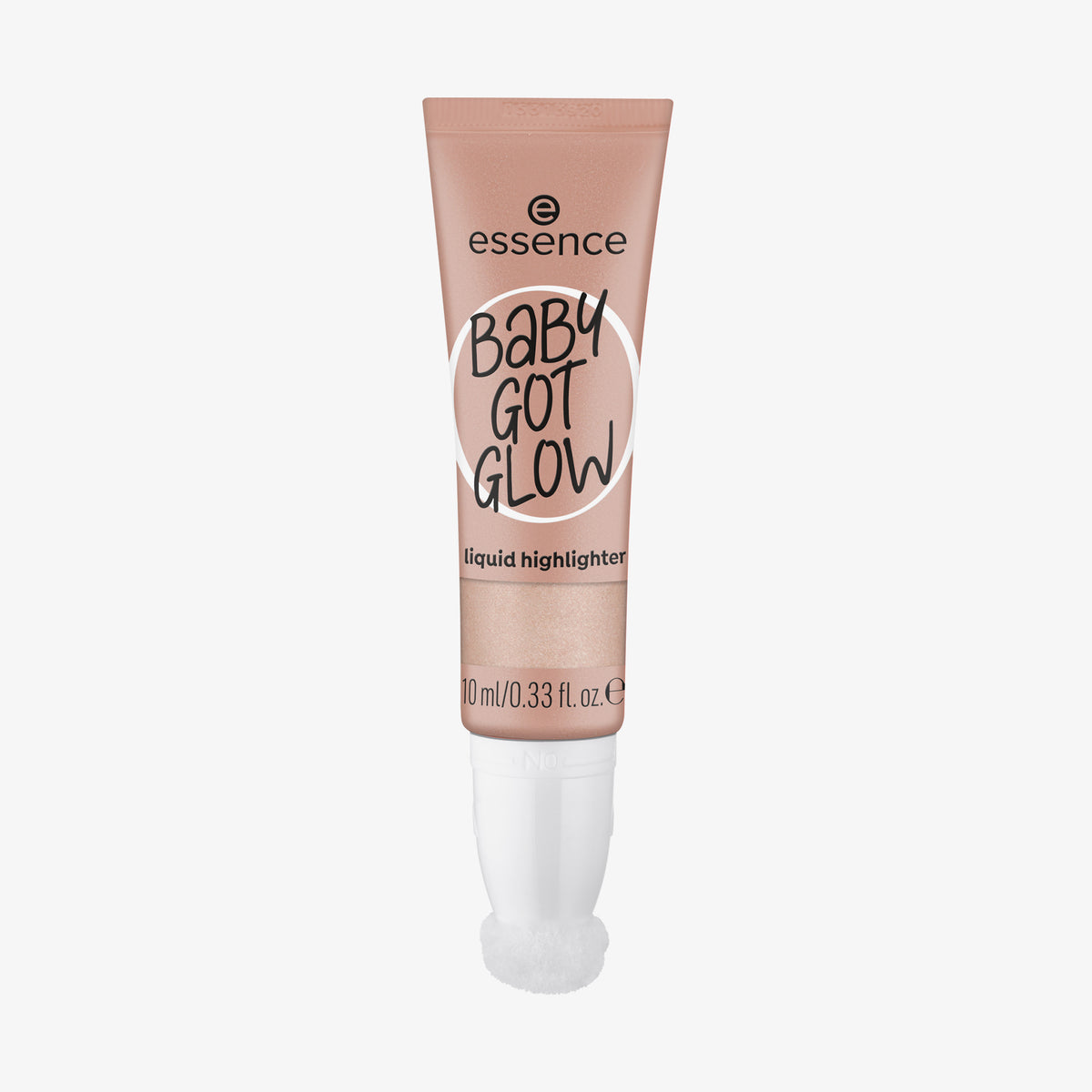 Geöffneter BABY GOT GLOW liquid highlighter 10 mit Schwammapplikator vor weißem Hintergrund.