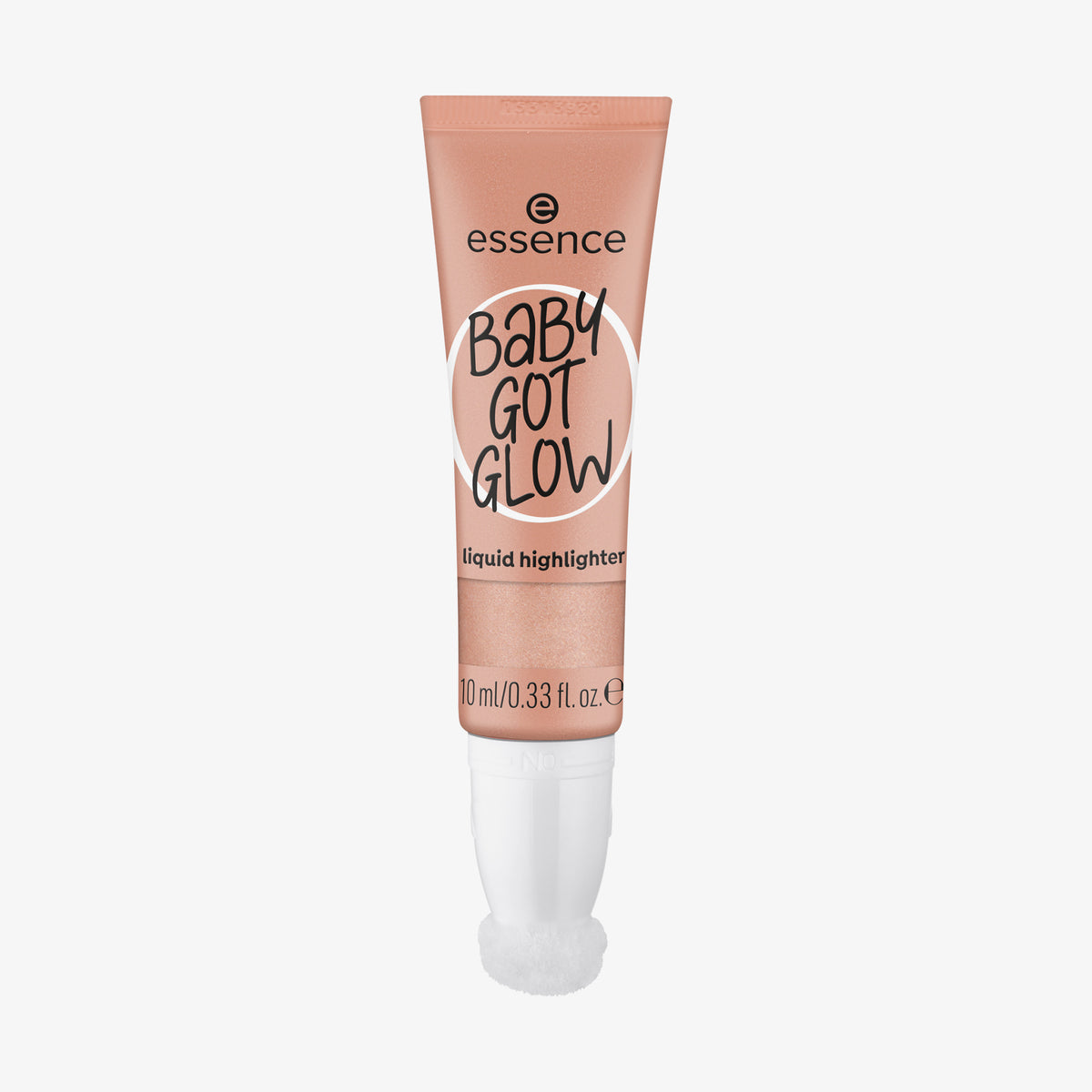 Geöffneter BABY GOT GLOW liquid highlighter 30 mit Schwammapplikator vor weißem Hintergrund.