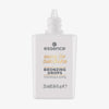 Offene weiße Flasche DROP OF sunshine BRONZING DROPS mit Drehverschluss vor weißem Hintergrund.