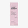 Rosafarbene Schachtel Real Complexion Hyaluron Skin Essence mit Produktdetails in grauer Schrift.