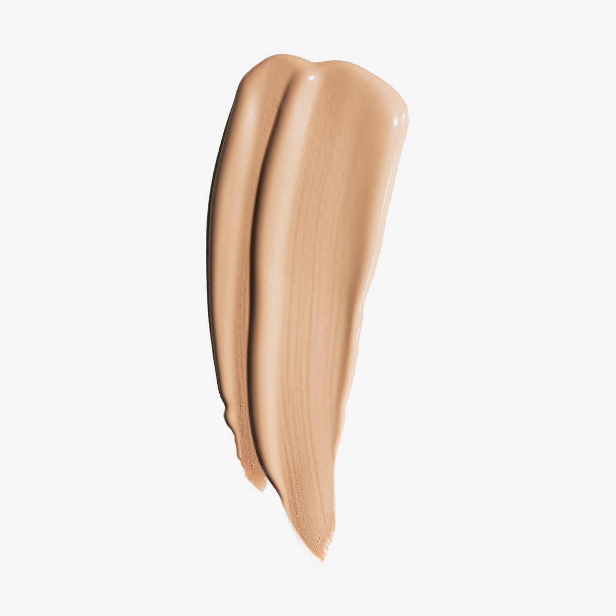 Ein beiges Farbmuser der Lumene CC Color Correcting Cream SPF20 Tan auf weißem Hintergrund.