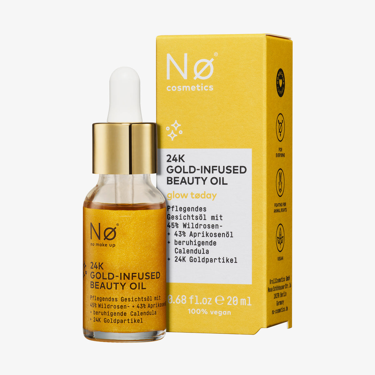 Nø Cosmetics | glow tøday 24K Gold-Infused Beauty Oil