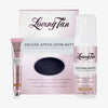 Das Loving Tan Value Bronzing Set mit Bräunungsmousse, Applikatorhandschuh und Mini Gradual Tan wird auf weißem Hintergrund angezeigt.