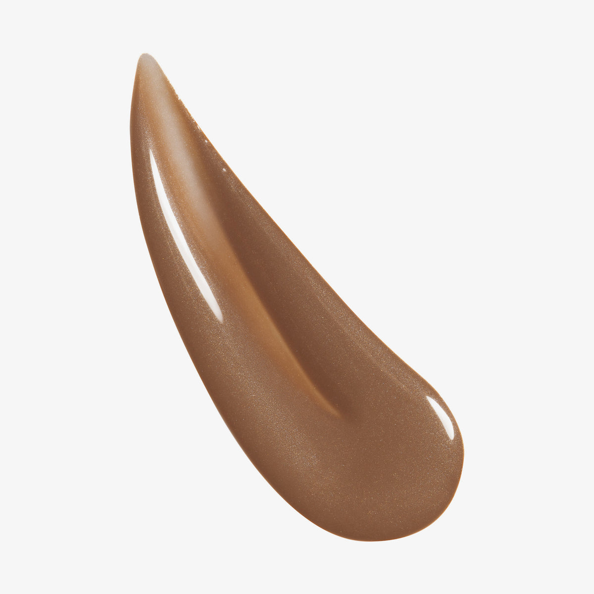 Nahaufnahme der cremigen braune Textur des Lumene INVISIBLE ILLUMINATION Glow Beauty Serum Universal Deep.