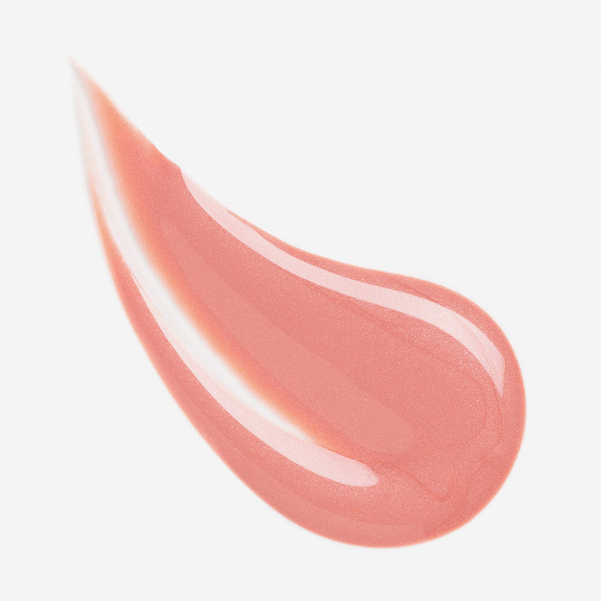 Rosa schimmernder Farbstreifen des Lumene INVISIBLE ILLUMINATION Liquid Blush Pink Blossom auf weißem Hintergrund.