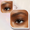 Vorher-Nachher-Bild des der Augenbraue einer Frau; nach Anwendung des Slim'Matic Ultra Precise Brow Pencil Waterproof gepflegte und dichtere Brauen