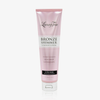 Rosa Tube der Loving Tan Bronze Shimmer Luminous Cream in der Variante „Ultra Dark“ mit silberfarbenem Klappverschluss.
