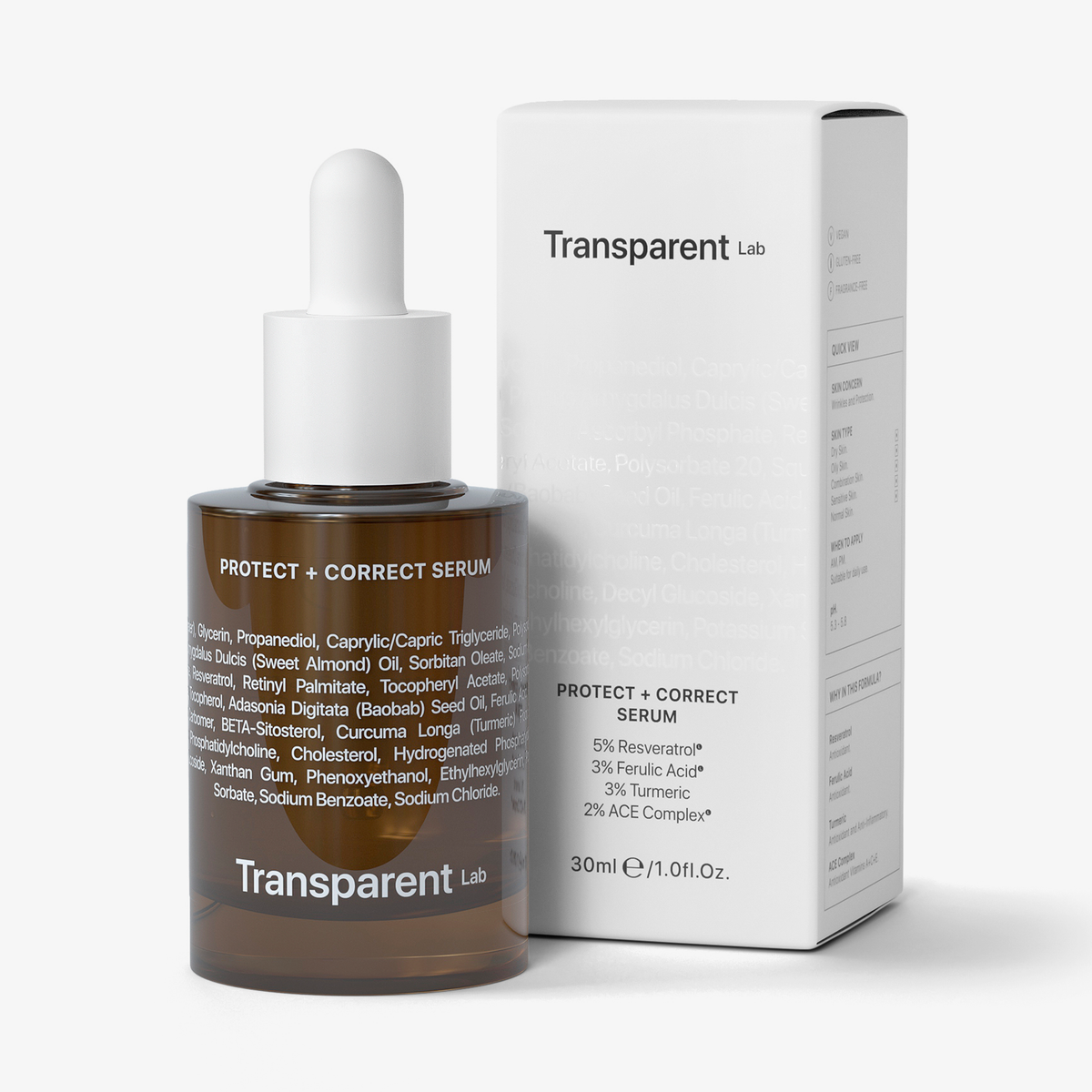 Transparent Lab | Protect + Correct Serum