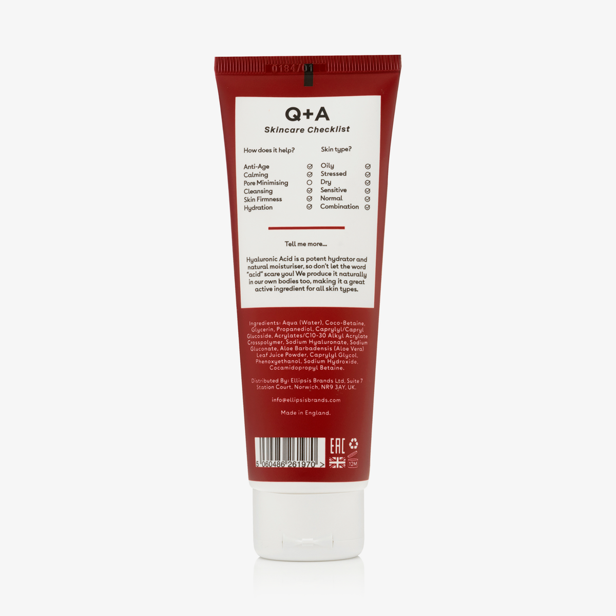 Q + A Skin | Hyaluronic Acid Hydrating Cleanser