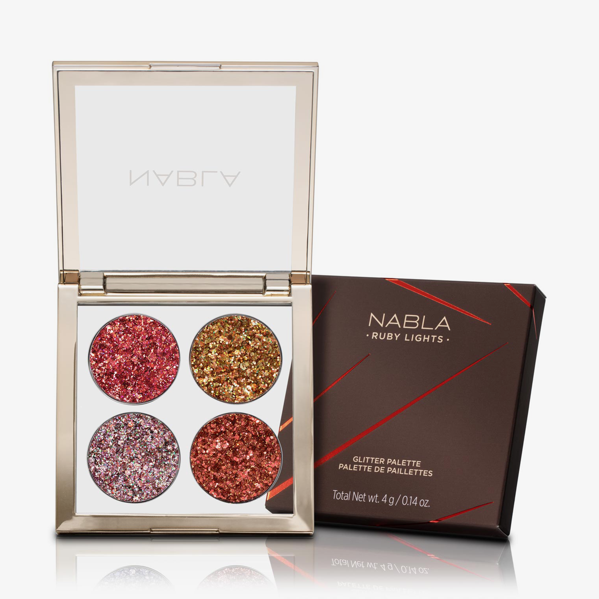 Nabla Cosmetics | Ruby Lights Glitter Palette