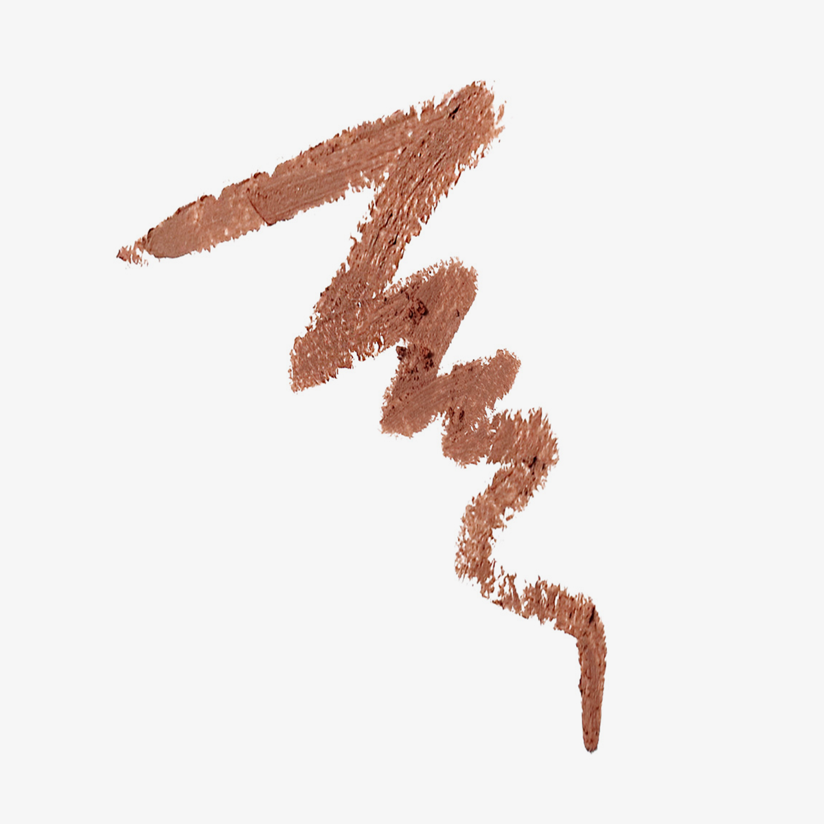 Zickzackförmiger Swatch des NABLA Close-Up Lip Shaper in der Farbe Nude #3 – ein mittlerer Nude-Rosé mit weicher, matter Farbe auf weißem Hintergrund.