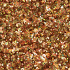 Nahaufnahme der funkelnden Gold-, Orange- und Kupferpartikel aus der Ruby Lights Glitter Palette, die eine strukturierte Oberfläche erzeugen.