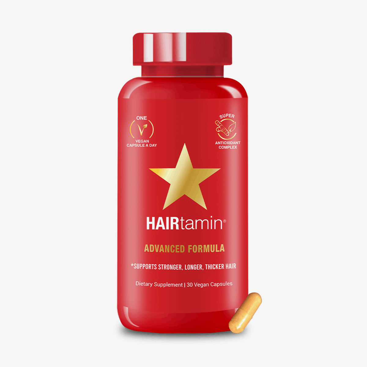 HAIRtamin Advanced Formula Vitamine, eine Monatspackung, Kapseln