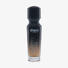 Eine halb transparente halb schwarze Flasche Chroma Cover Foundation Matte in der Farbe N7 vor weißem Hintergrund.