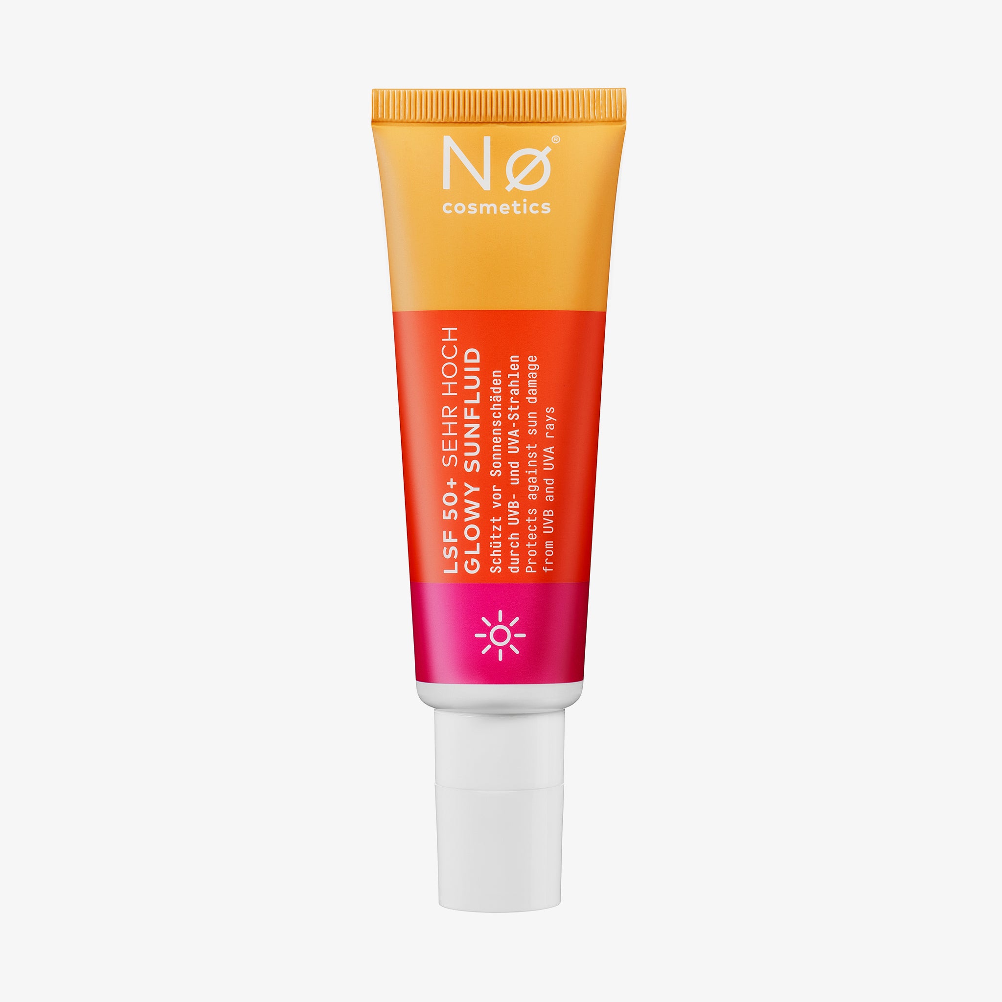 Nø Cosmetics luminous tøday LSF 50+ Glowy Sunfluid (50ml)