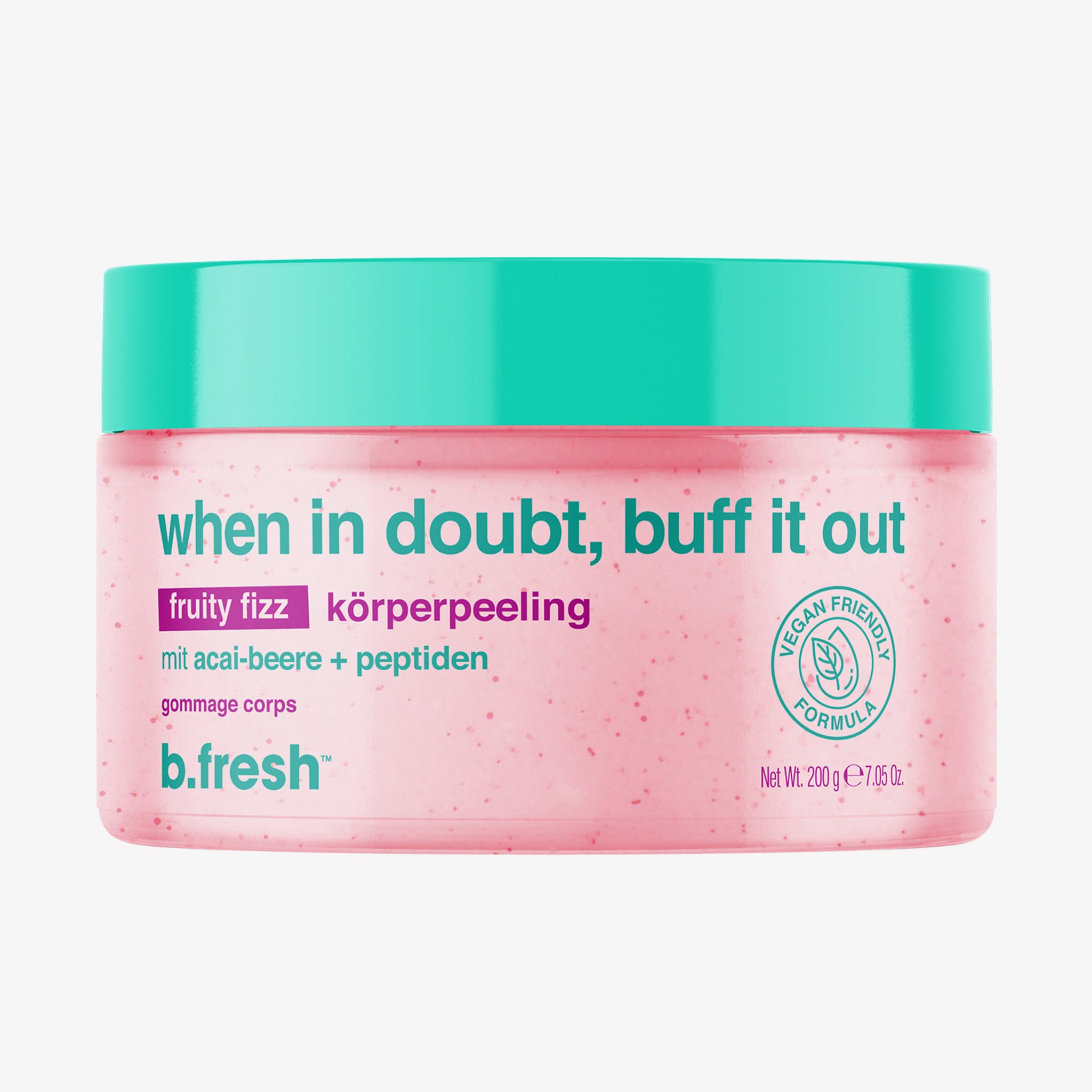 b.fresh when in doubt, buff it out - body scrub (200g)