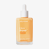 Abyssian Glow Repair Hair Glaze in einer Flasche mit orangefarbener Flüssigkeit und einem weißen Tropfverschluss.
