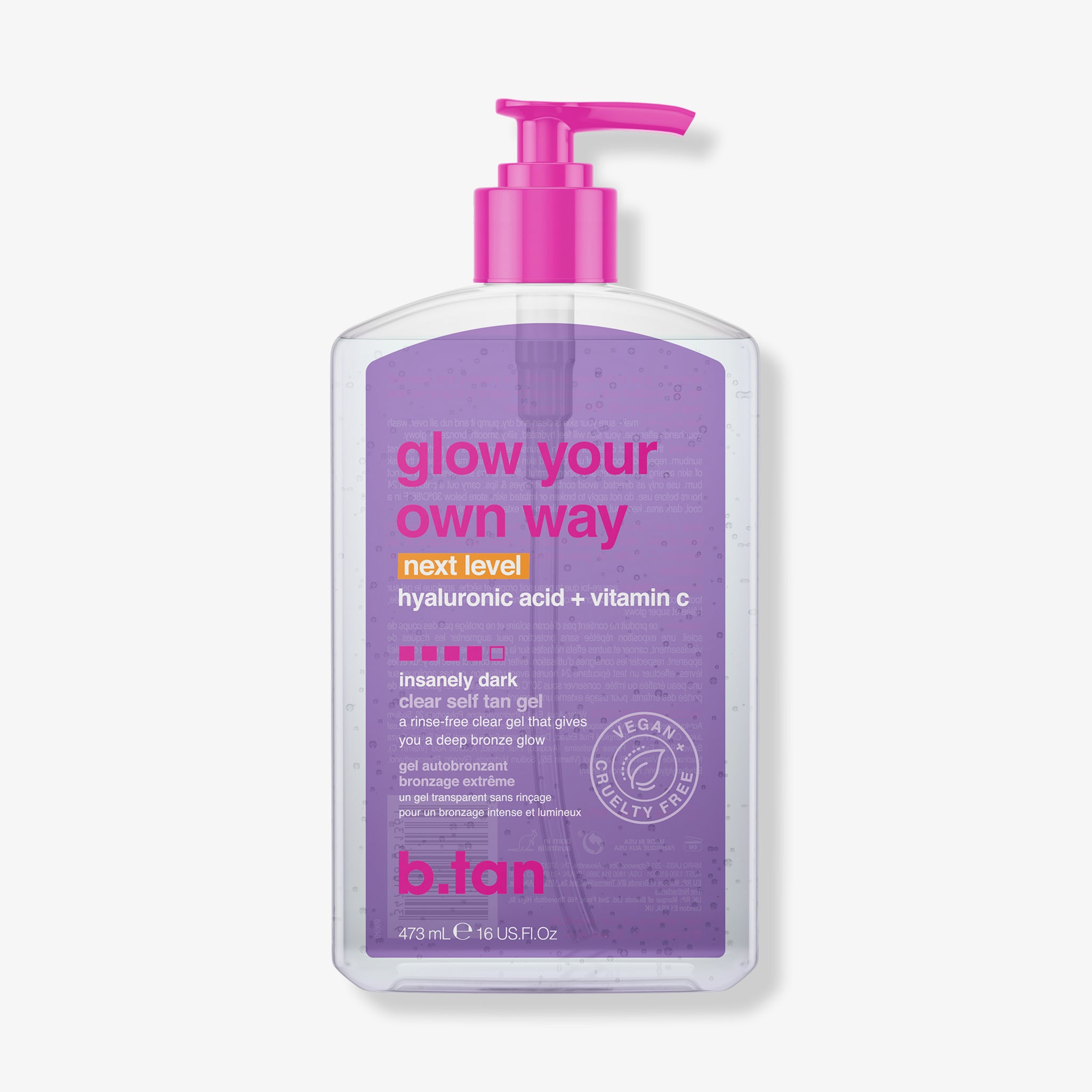 b.tan glow your own way - next level (437ml)