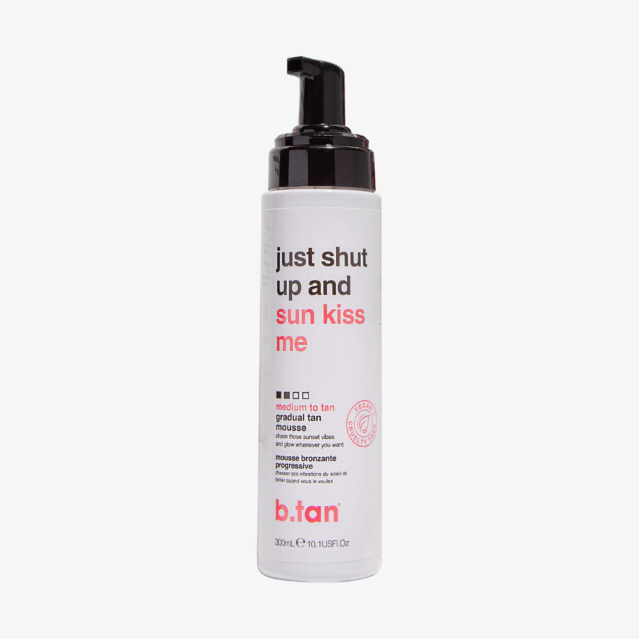 b.tan just shut up & sunkiss me - Medium to Tan Everyday Glow Mousse (300ml)