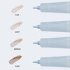 Vier blaue Tuben von BLONDESISTER 2 IN 1 TINTED CREAM SPF15 in den Farbtönen FAIR, LIGHT, MEDIUM und DARK zeigen die verschiedenen Blondnuancen.