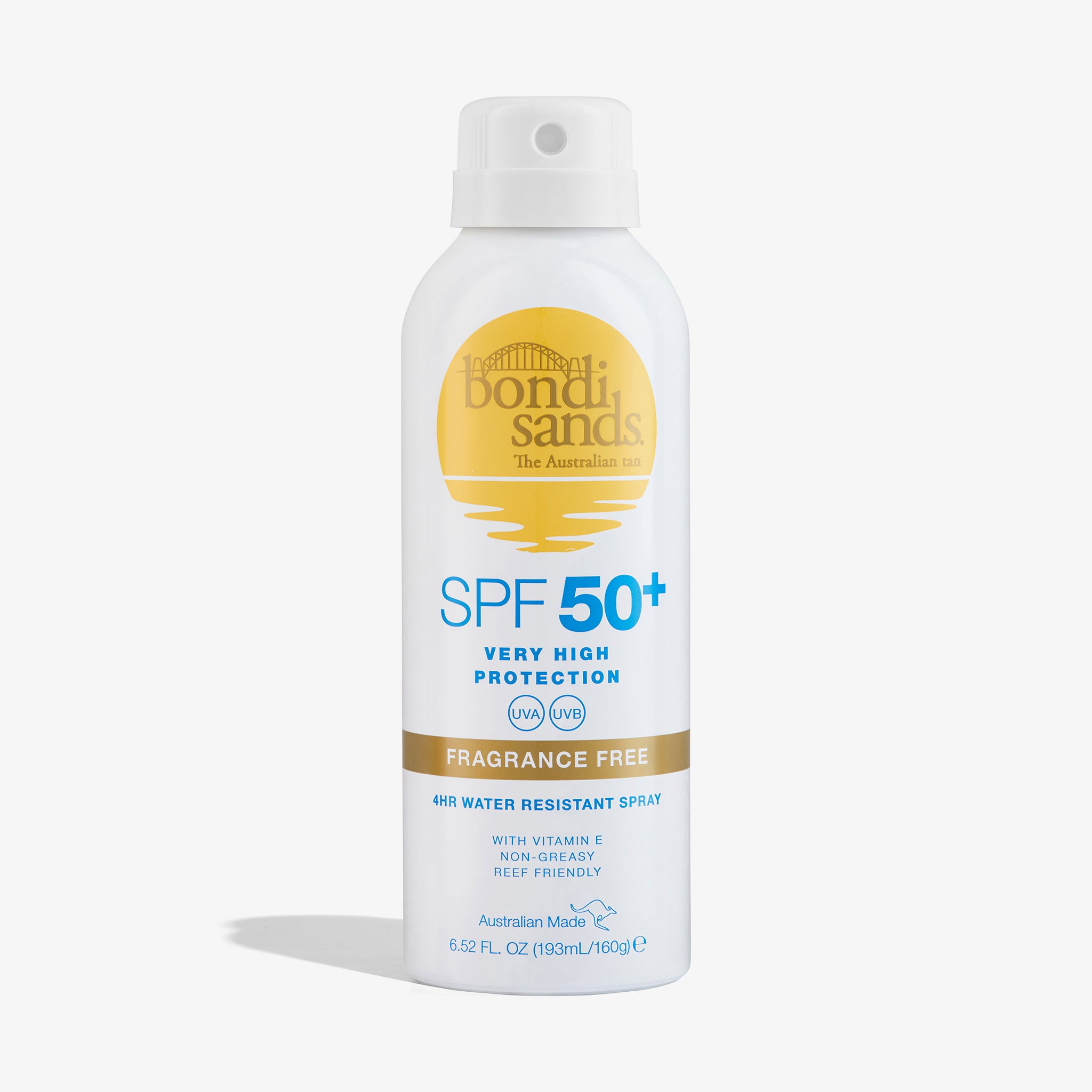 Bondi Sands SPF 50+ Fragrance Free Aerosol Mist Spray (160g)