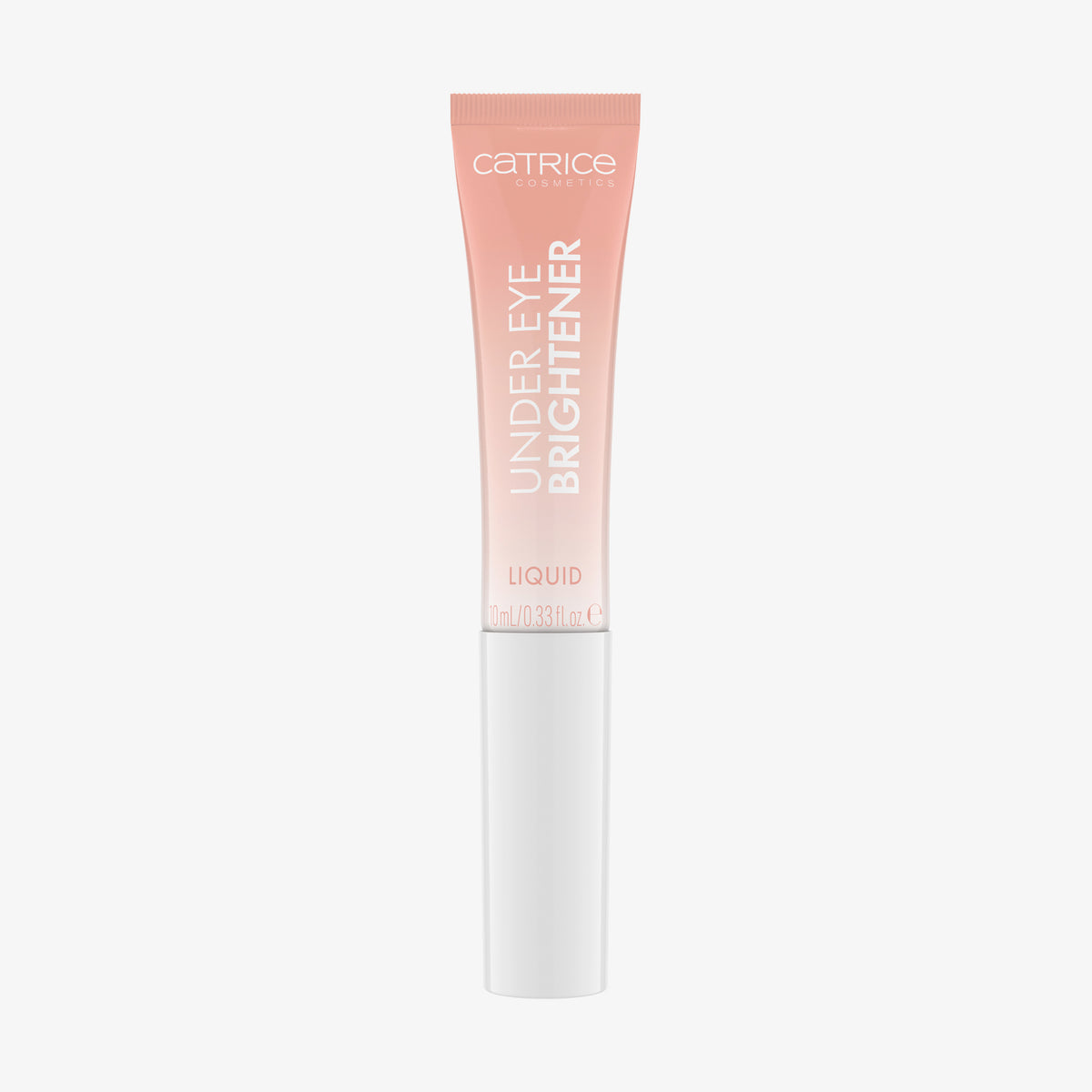 Eine Tube Catrice Cosmetics Under Eye Brightener Liquid in Light Rose ist vor einem schlichten weißen Hintergrund abgebildet.