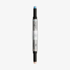 Danessa Myricks Beauty Colorfix Stix Infinity: doppelendig mit blauen und goldenen Highlightern, abgebildet auf weißem Hintergrund.