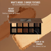 Die Danessa Myricks Beauty Groundwork Palette - Defining Neutrals bietet 10 etikettierte Farbtöne in den Texturen Velvet Pomade und Shape n Fix Powder.