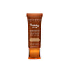 Eine Tube Danessa Myricks Beauty Yummy Skin Serum Skin Tint in braun mit orangefarbener Kappe, Größe 45 ml.