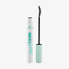 Geöffnete Tube der Essence curl FIXING Lash Base mit gebogenem Bürstenstab und mintgrüner Verpackung.