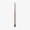 Beiger Gel-Eyeliner-Stift mit olivfarbener Spitze und integriertem Schwämmchen, stehend vor weißem Hintergrund.