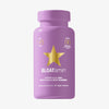 Eine violette Flasche BLOATamin™ 1 Month  mit einem goldenen Stern auf der Vorderseite vor weißem Hintergrund.