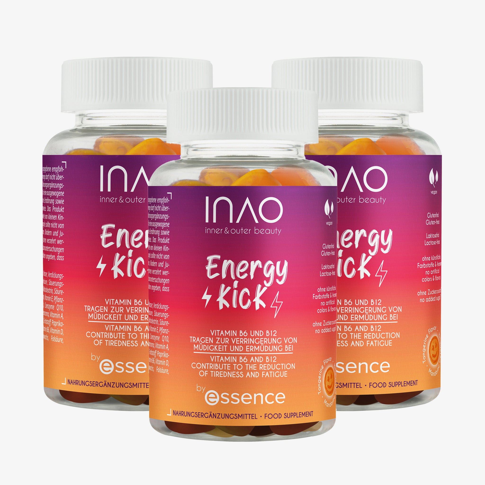 INAO by Essence Energy Kick Gummies 3 Month Bundle