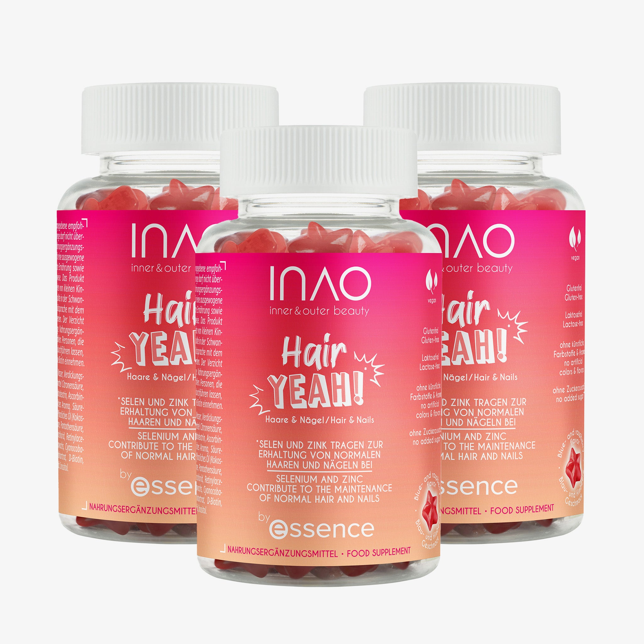 INAO by Essence Hair Yeah Gummies 3 Month Bundle (486g)