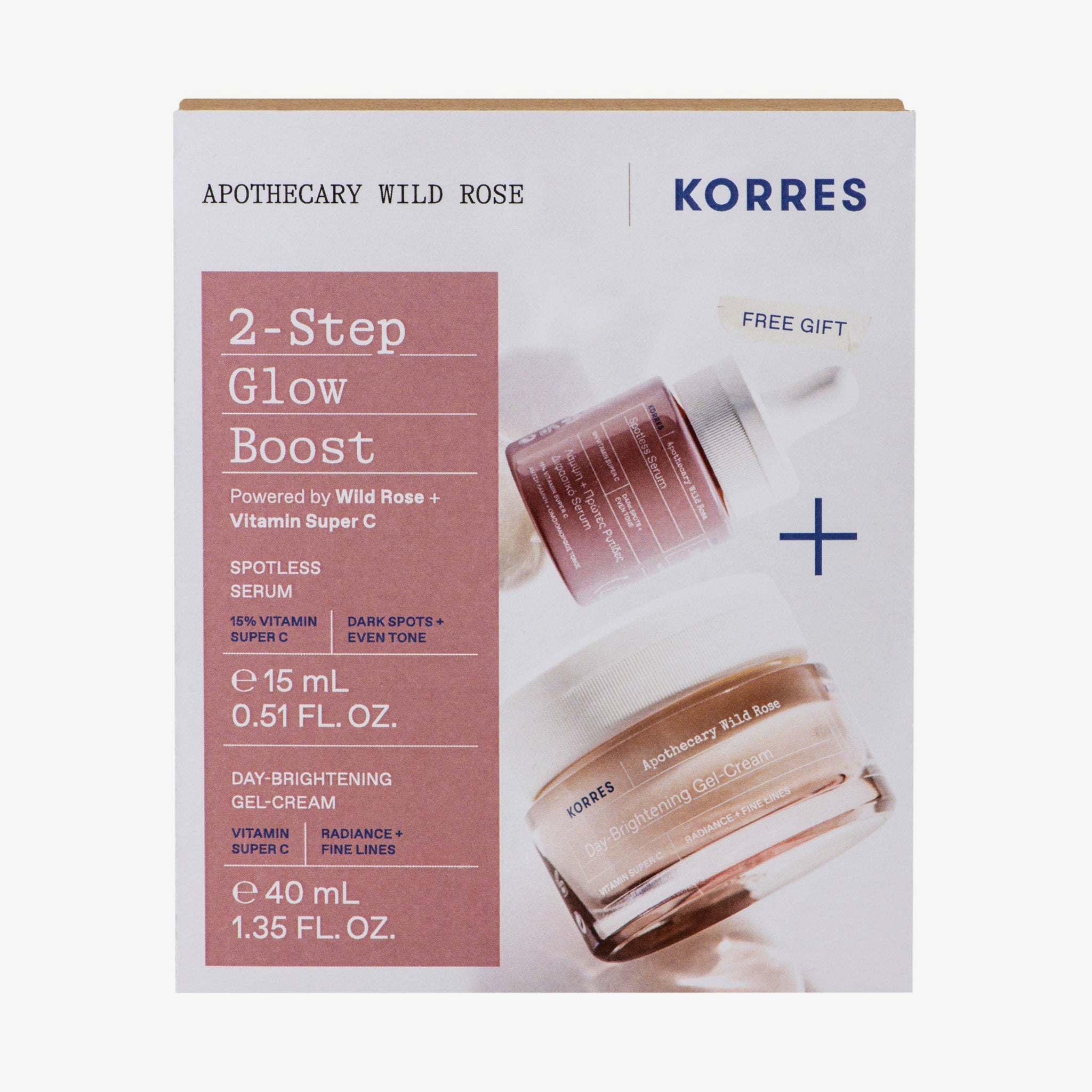 KORRES Apothecary Wild Rose 2-Step Glow Boost (55ml)