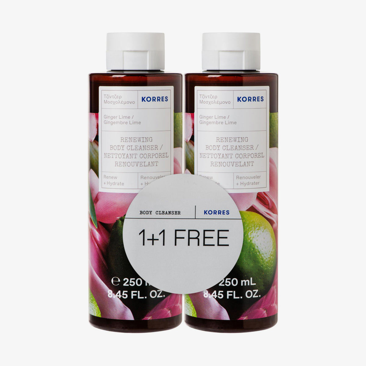 GINGER LIME Shower Gel 1+1 Set