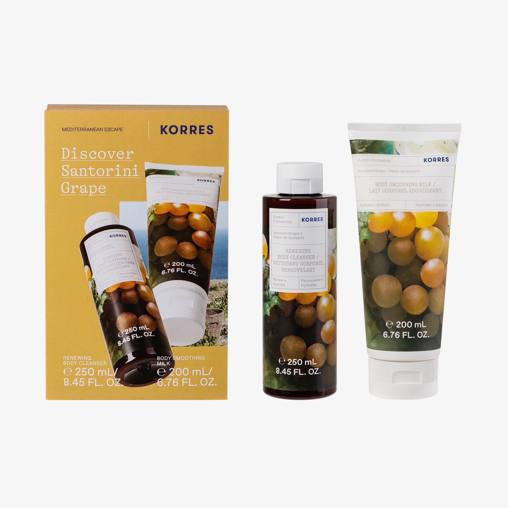 KORRES SANTORINI GRAPE Körperpflege Set (450ml)