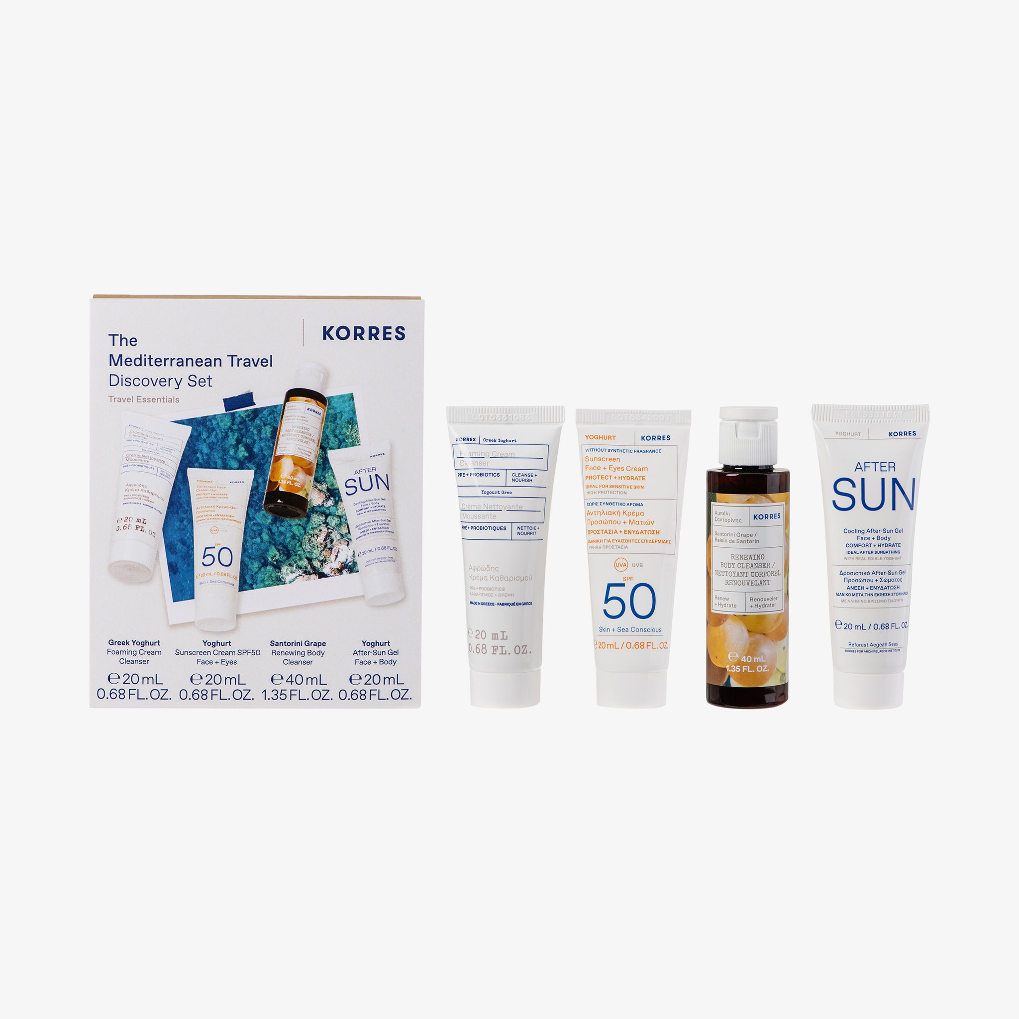 KORRES TRAVEL ESSENTIAL Gesicht- und Körperpflege Set (100ml)