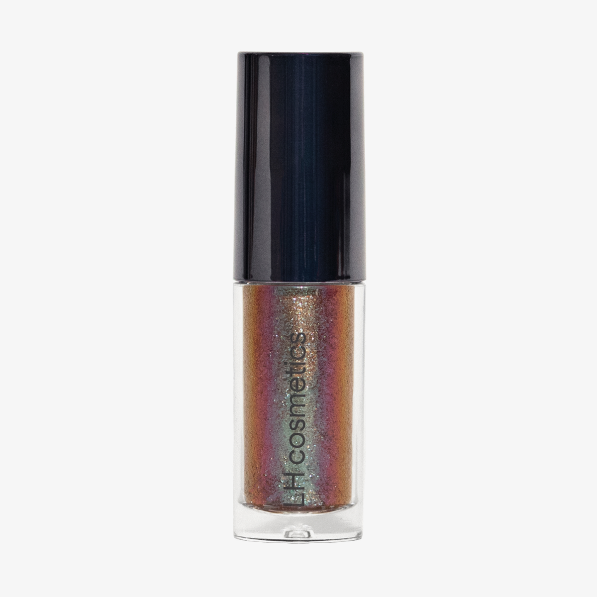 Kleine Sparkl-Tube mit glitzerndem, mehrfarbigem Flüssig-Lidschatten.
